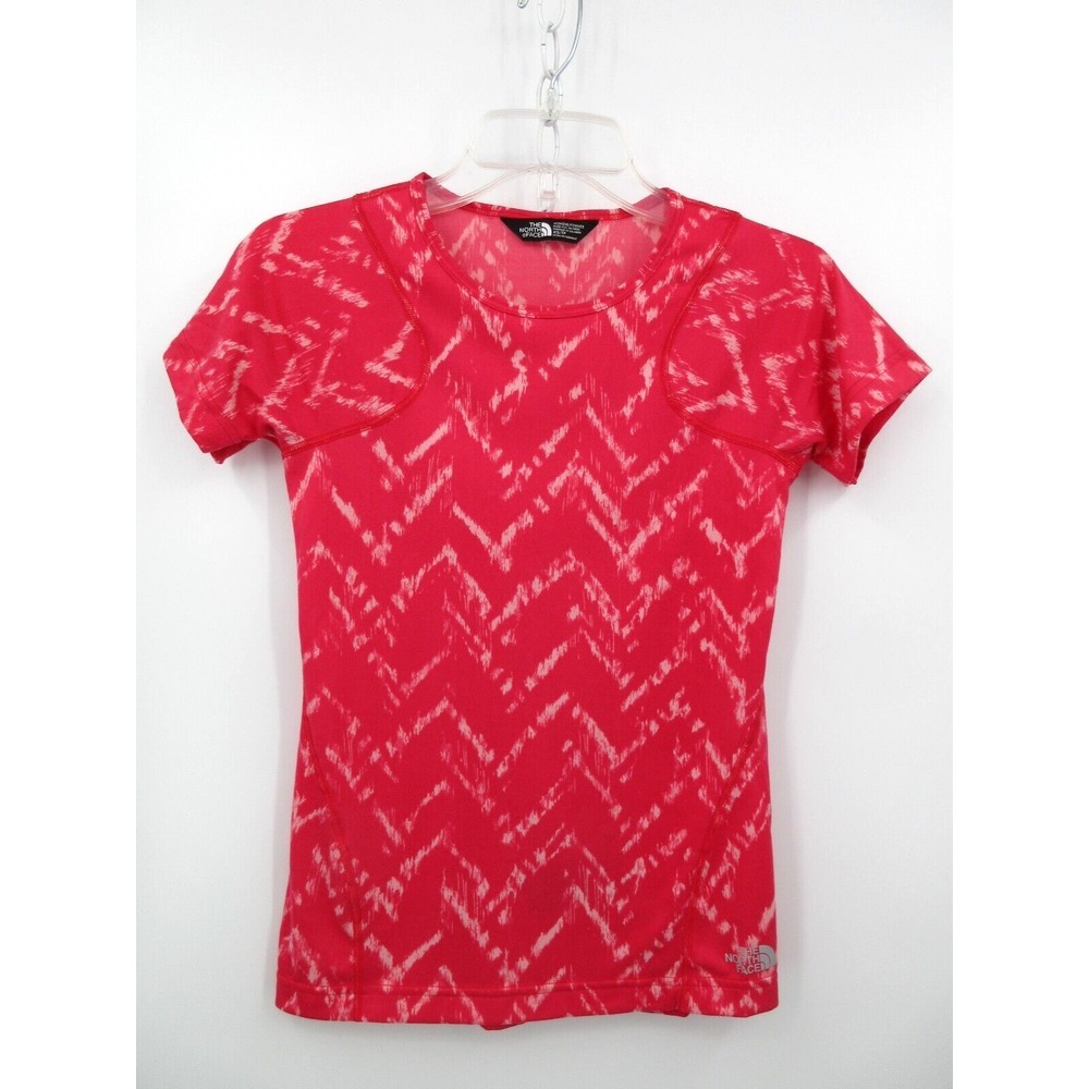 THE NORTH FACE FLASHDRY ACTIVEWEAR SHIRT Women's Size XS DARK PINK Short Sleeve